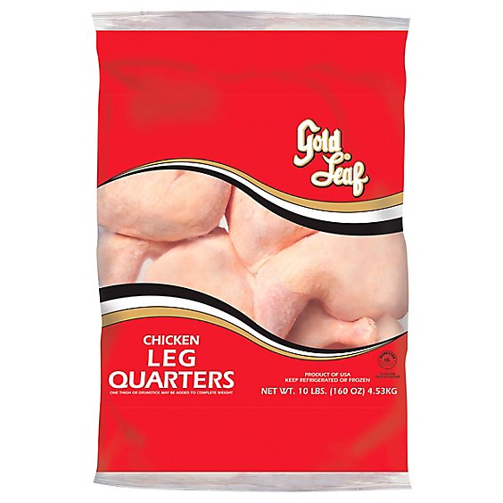 Gold Leaf Chicken Leg Quarters Bag - 10 Lb