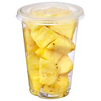 Fresh Cut Fruit Cup Pineapple Cup - 8 Oz (200 Cal) - Image 1