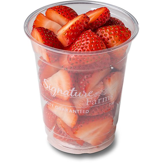 Fresh Cut Strawberry Cup - 8 Oz