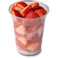 Fresh Cut Strawberry Cup - 8 Oz - Image 1