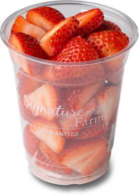 Fresh Cut Strawberry Cup - 8 Oz - Image 1