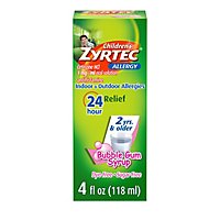 Zyrtec Allergy Childrens Sugar Free Bubble Gum - 4 Oz - Image 2