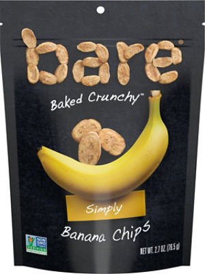 Bare Foods Banana Chips Crunchy Simply - 2.7 Oz - Image 1