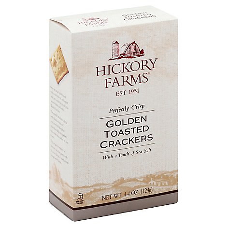 Hickory Farms Crackers Golden Toasted - 4.4 Oz