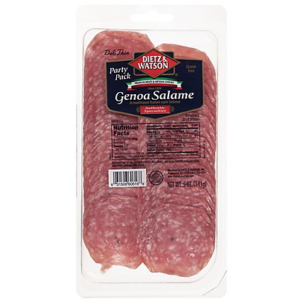 Dietz & Watson Genoa Salami Party Pack - 0.50 Lb - Image 1