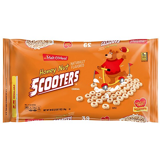 Malt-O-Meal Cereal Scooters Honey Nut Super Size - 39 Oz