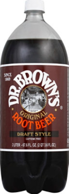Dr Brown Soda Root Beer - 2 Liter - Image 2