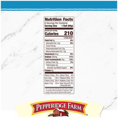 Pepperidge Farm Soft White with Sesame Seeds Hoagie Rolls - 14.5 Oz - Image 3