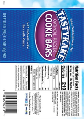 Tastykake Oatmeal Raisin Soft Cookies Bar - 10.5 Oz - Image 8