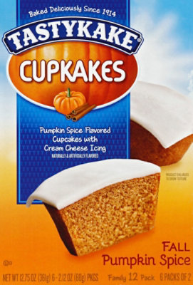 Tastykake Cupcakes Pumpkin Spice - 12.75 Oz - Image 2