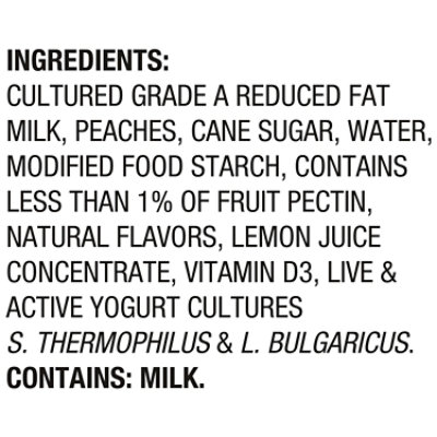 Dannon Fruit on the Bottom Peach Low Fat Yogurt 5.3 Oz - Image 4