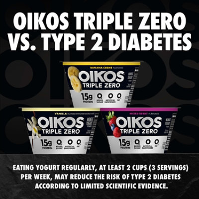Oikos Triple Zero Strawberry Greek Yogurt - 4-5.3 Oz - Image 3