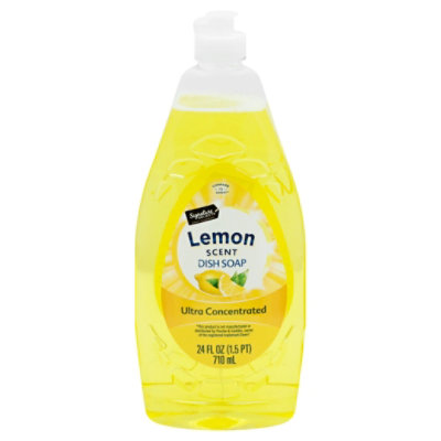 Signature SELECT Dishwashing Liquid Ultra Concentrated Lemon Scent - 24 Fl. Oz.