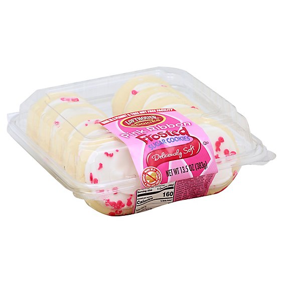 Bakery Cookies Frosted Pink Ribbon - Each