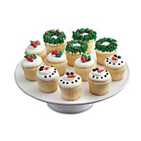 Bakery Cupcake Mini Chocolate Christmas 12 Count - Each - Image 1