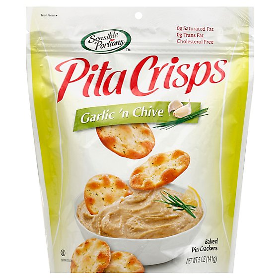 Sensible Portions Pita Crisps Garlic N Chive - 5 Oz