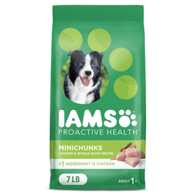 Iams Proactive Health Minichunks Chicken and Whole Grains Adult Small Kibble Dry Dog Food - 7 Lbs - Image 1