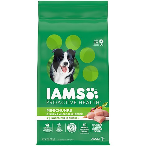Iams Minichunks Small Kibble High Protein Adult Dry Dog Food With Real Chicken - 7 Lb