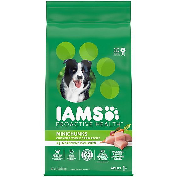 IAMS Adult Minichunks Chicken High Protein Dry Dog Food - 7 Lb