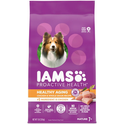 Iams Proactive Health Healthy Aging with Real Chicken Dry Senior Dog Food - 7 Lbs - Image 1