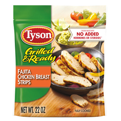 Tyson Grilled Ready Fully Cooked Fajita Chicken Strips 22 Oz