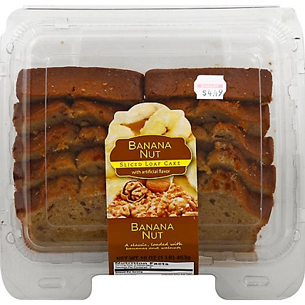 Fresh Baked CSM Banana Nut Loaf Slice Cake - Each - Image 2