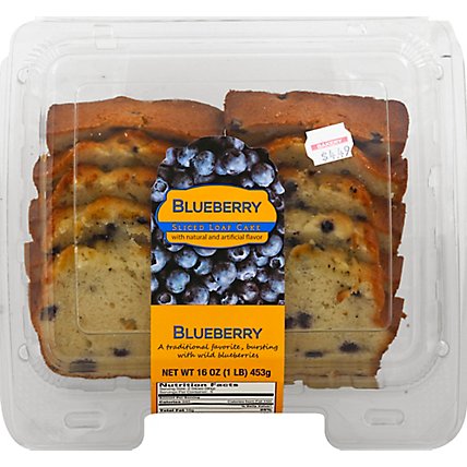 Fresh Baked CSM Blueberry Slice Loaf Cake - Each - Image 2