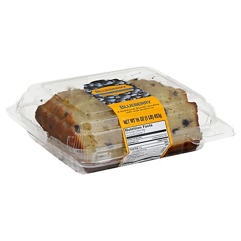 Fresh Baked CSM Blueberry Slice Loaf Cake - Each