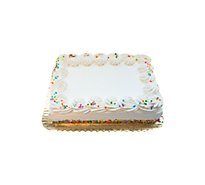 Bakery Cake 1/4 Sheet With White Whip - Each