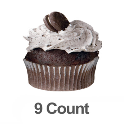 Bakery Cupcake Oreo Cookies & Cream 9 Count - Each