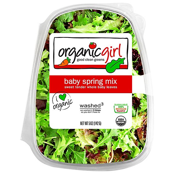 organicgirl Organic Baby Spring Mix Washed - 5 Oz