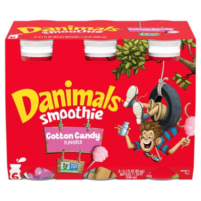 Danimals Cotton Candy Smoothies Multipack - 6-3.1 Fl. Oz. - Image 1