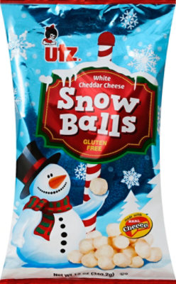 Utz Cheese Balls Snow Balls White Cheddar - 12 Oz - Image 2