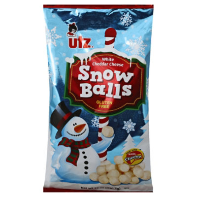 Utz Cheese Balls Snow Balls White Cheddar - 12 Oz - Image 1