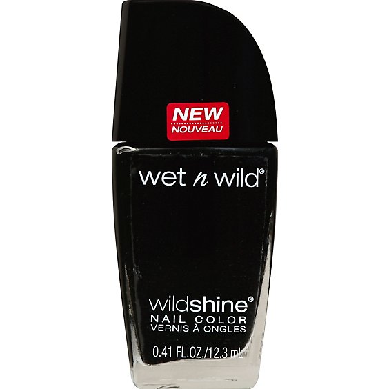 Wet N Wild Shine Nail Black Creme .41 Fl. Oz.