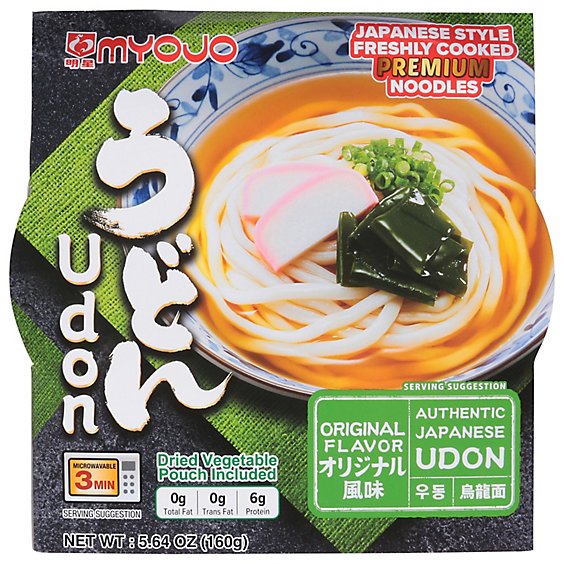 Myojo Bowl Udon Oriental Flavor - 5.6 Oz