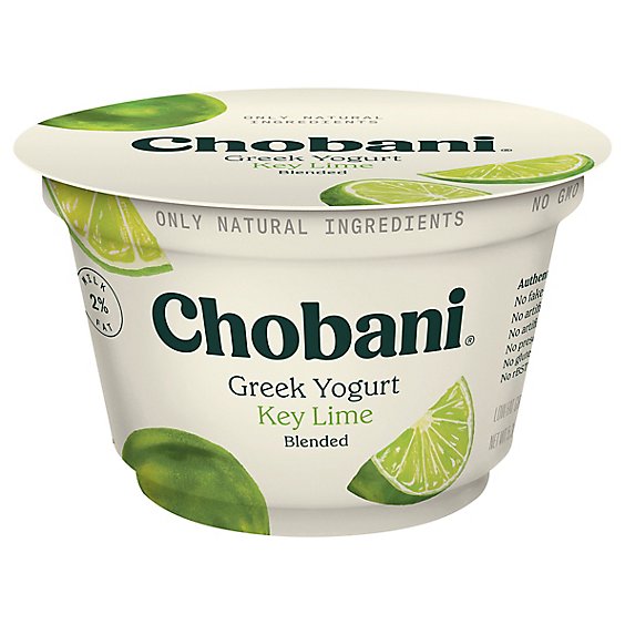 Chobani Yogurt Greek Blended Low-Fat Key Lime - 5.3 Oz