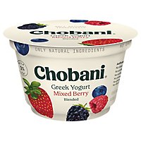 Chobani Yogurt Greek Blended Low-Fat Mixed Berry - 5.3 Oz - Image 1