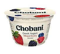 Chobani Yogurt Greek Blended Low-Fat Mixed Berry - 5.3 Oz