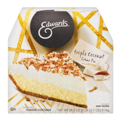 EDWARDS Pie Creme Triple Coconut Box Frozen - 28.7 Oz