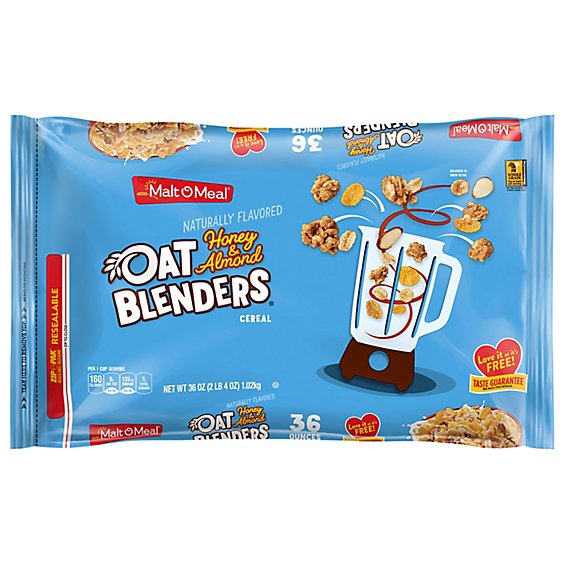 Malt-O-Meal Cereal Oat Blenders with Honey & Almonds - 36 Oz
