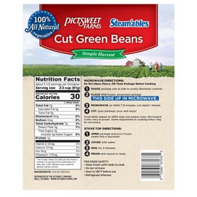 Pictsweet Farms Steamables Beans Green Cut - 10 Oz - Image 5