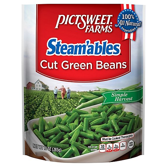 Pictsweet Farms Steamables Beans Green Cut - 10 Oz