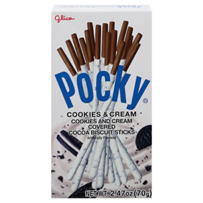 Pocky strawberry cream covered biscuit sticks, 1 ea