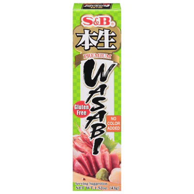S&B Premium Real Wasabi In Tube - 1.52 Oz