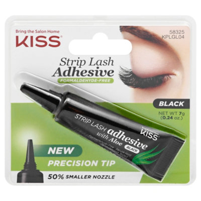 Kiss Aloe Vera Adhesive Black - Each