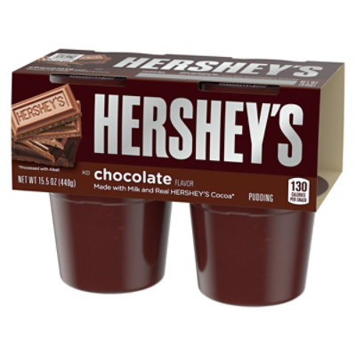 HERSHEY'S Chocolate Ready to Eat Pudding Cups Snack with Milk & Real Cocoa Cups - 4 Count - Image 9