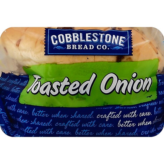 Cobblestone Bread Rolls Onion - 18 Oz