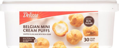 Delizza Puffs Cream Mini Belgian 30 Count - 13.2 Oz - Image 5