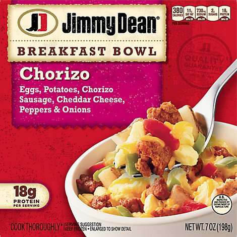 Jimmy Dean Chorizo Egg & Cheese Breakfast Bowl - 7 Oz